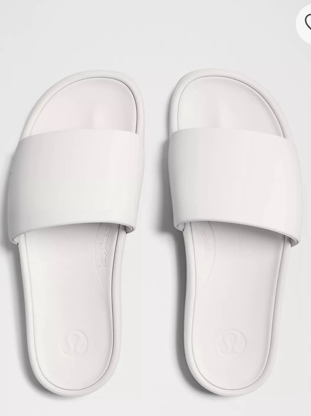 lululemon athletica White Slide Sandals